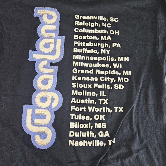 Sugarland Shirt Mens Large Black Tour Band Graphic Concert Tee Double Sided 2024 - Picture 11 of 11